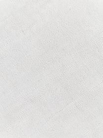 Handgeweven viscose loper Wavy met golvende rand, Lichtgrijs, B 75 x L 250 cm