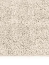 Tappeto in cotone taftato a mano con frange Lines, Beige, bianco crema, Larg. 80 x Lung. 150 cm (taglia XS)