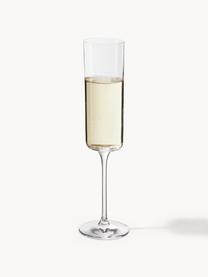 Kieliszek do szampana ze szkła kryształowego Xavia, 4 szt., Szkło kryształowe, Transparentny, Ø 6 x W 23 cm, 170 ml