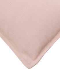 Katoenen kussenhoes Mads in oudroze, 100% katoen, Roze, B 30 x L 50 cm