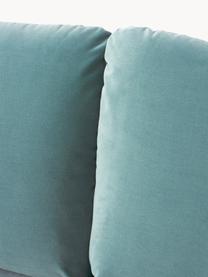 Sofá de terciopelo Moby (3 plazas), Tapizado: terciopelo (poliéster de , Estructura: madera de pino maciza, Patas: metal con pintura en polv, Terciopelo azul petróleo, An 220 x F 95 cm