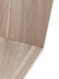 Komplet półek ściennych Garda, 3 elem., Drewno paulownia, Biały, drewno paulownia, Komplet z różnymi rozmiarami