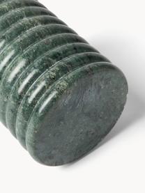 Marmeren opbergpot Orta, Marmer, Groen, gemarmerd, Ø 10 x H 14 cm