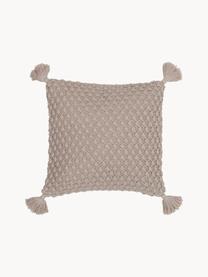 Housse de coussin tricotée 50x50 beige Astrid, 100 % coton peigné

Le matériau est certifié STANDARD 100 OEKO-TEX®, 11.HIN.00050, HOHENSTEIN HTTI, Beige, larg. 50 x long. 50 cm