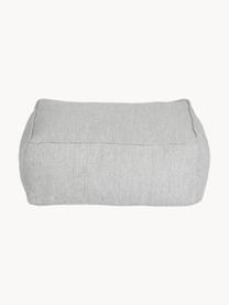 Pouf da esterno Grow, Rivestimento: 100% poliestere, resisten, Tessuto grigio chiaro, Larg. 75 x Alt. 38 cm