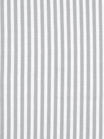 Parure copripiumino reversibile in cotone ranforce Lorena, Tessuto: Renforcé, Bianco, grigio chiaro, 200 x 200 cm + 2 federe 50 x 80 cm