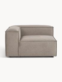 Módulo de esquina sofá Lennon, Tapizado: 100% poliéster Alta resis, Estructura: madera contrachapada de p, Patas: plástico Este producto es, Tejido gris pardo, An 119 x F 119 cm, chaise longue izquierda