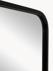 Nástenný vešiak so zrkadlom Gina, Čierna, jedľa, Š 50 x V 65 cm