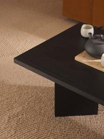 Mesa de centro de madera Toni, Tablero de fibras de densidad media (MDF) chapado en madera de roble pintado

Este producto está hecho de madera de origen sostenible y con certificación FSC®., Chapa de roble pintada en negro, An 100 x F 55 cm