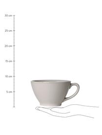 XL-Tasse Constance im Landhaus Style, Steingut, Hellgrau, Ø 15 x H 9 cm, 500 ml