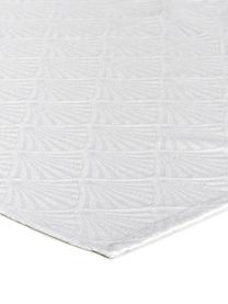 Tovaglia in cotone fantasia Celine, Tessuto: Jacquard, Bianco, Per 2-4 persone (Larg.150 x Lung. 150 cm)