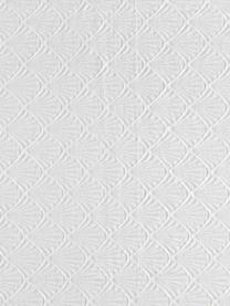 Vzorovaný bavlněný ubrus Celine, Bílá