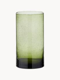 Vase en verre Salon, haut. 21 cm, Verre, Tons verts, translucide, Ø 11 x haut. 21 cm