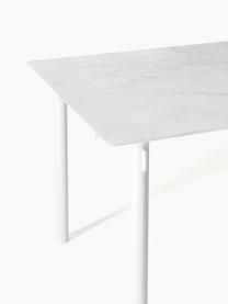 Mesa de comedor Mavi, tamaños diferentes, Tablero: cerámica, Patas: metal con pintura en polv, Blanco, An 140 x F 90 cm