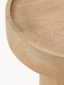 Table d'appoint ronde en manguier Benno, Bois de manguier massif, MDF, laqué

Ce produit est fabriqué à partir de bois certifié FSC® issu d'une exploitation durable, Manguier clair laqué, Ø 50 x haut. 50 cm