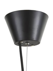 Hanglamp Cube in zwart, Gelakt metaal, Mat zwart, 46 x 50 cm
