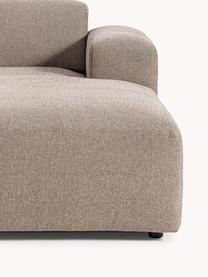 Ecksofa Melva (4-Sitzer), Bezug: 100 % Polyester Der strap, Gestell: Massives Kiefern- und Fic, Webstoff Greige, B 319 x T 195 cm, Eckteil links