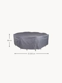 Telone elastico per mobili da giardino Patio, 100% poliestere, Grigio scuro, Ø 200 x Alt. 86 cm