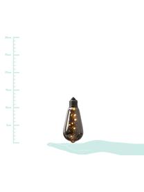 Lampadina decorativa con timer Glow 2 pz, Paralume: vetro colorato, Nero, Ø 6 x Alt. 13 cm