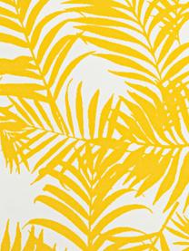 Outdoor kussen Gomera met bladpatroon, met vulling, 100% polyester, Geel, 45 x 45 cm