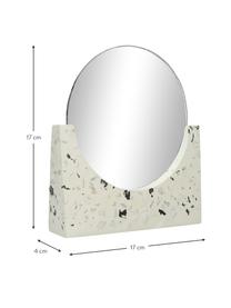 Miroir de salle de bain Mirriam, Blanc, larg. 17 x haut. 17 cm