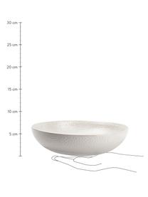 Suppenteller Mielo mit strukturierter Oberfläche Ø 22 cm, 4 Stück, Steingut, Weiß, Ø 22 cm