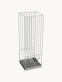 Stojak na parasole z metalu Curva, Metal powlekany, Odcienie srebrnego, S 18 x W 56 cm