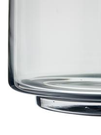 Malá ručne fúkaná váza Hedria, Sklo, Dymovosivá, Ø 18 x V 16 cm