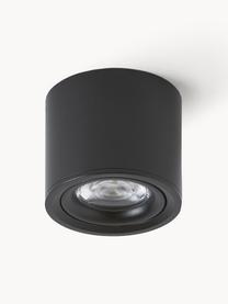 LED plafondspot Alivia, Gepoedercoat metaal, Zwart, Ø 9 x H 7 cm