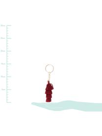 Schlüsselanhänger Tassels, Rotbraun, Stahl, 2 x 15 cm