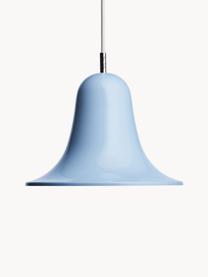 Kleine hanglamp Pantop, Lampenkap: gecoat metaal, Lichtblauw, Ø 23 x H 17 cm