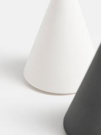 Dizajnová súprava soľničky a koreničky z porcelánu Cone, 2 diely, Biela, antracitová