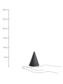 Designer Salz- und Pfefferstreuer Cone aus Porzellan, 2er-Set, Porzellan, Silikon, Weiß, Anthrazit, Ø 6 x H 8 cm