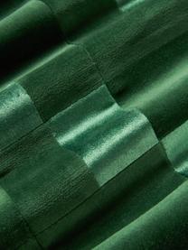 Patchwork fluwelen kussenhoes Bastien, Onderzijde: 100% katoen, Donkergroene tinten, B 50 x L 50 cm
