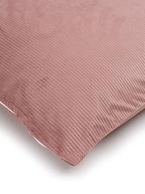 Menčestrová posteľná bielizeň Cosy Corduroy, Staroružová, 135 x 200 cm + 1 vankúš 80 x 80 cm