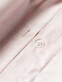Taie d'oreiller en satin de coton Alyssa, Rose, blanc, larg. 50 x long. 70 cm