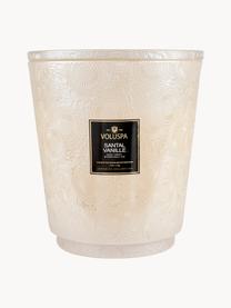 Candela profumata con cinque stoppini fatta a mano Japonica Collection (Santal, Vaniglia Bourbon e Oud), Contenitore: vetro, Santal, Vaniglia Bourbon Francese e Oud, Larg. 25 x Alt. 30 cm