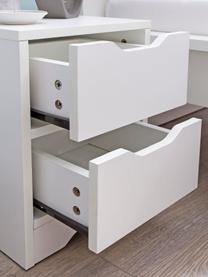 Table de chevet avec 2 tiroirs Wohnling, Blanc