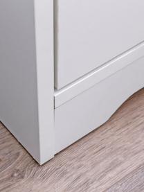 Nachtkastje Wohnling met 2 laden, MDF (medium-density fibreboard), melamine bekleed, Wit, 31 x 42 cm