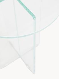 Runder Beistelltisch Iris mit Glasplatte, Tischplatte: Glas, gehärtet, Gestell: Glas, gehärtet, Transparent, Ø 35, H 45 cm