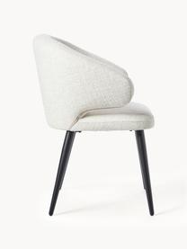 Bouclé židle s područkami Celia, Krémově bílá, Š 57 cm, H 62 cm