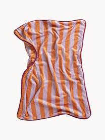 Pruhovaná deka pre domáce zviera Zuri, 100 % polyester, Oranžová, levanduľová, slivková, Š 80 x D 100 cm