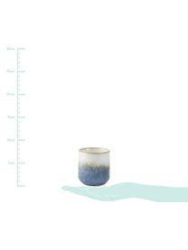 Vonná svíčka Sea Salt (kokos & mořská sůl), Modrá, béžová, bílá