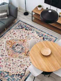 Niederflor-Teppich Sunita im Orient Style, Flor: 100% Polypropylen, Beige, Blau, Mehrfarbig, B 80 x L 150 cm (Größe XS)