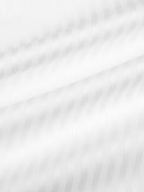 Taie d'oreiller 65x65 satin de coton blanc Stella, 2 pièces, Blanc, 65 x 65 cm