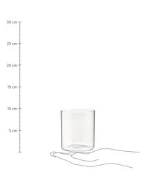 Waterglazen Boro van borosilicaatglas, 6 stuks, Borosilicaatglas, Transparant, Ø 8 x H 9 cm, 250 ml