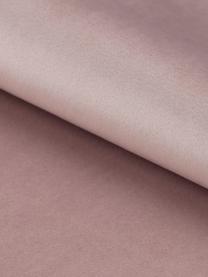 Sillas tapizadas de terciopelo Eris, 2 uds., Tapizado: terciopelo de poliéster 2, Patas: metal con pintura en polv, Terciopelo rosa palo, patas negro, An 49x F 54 cm