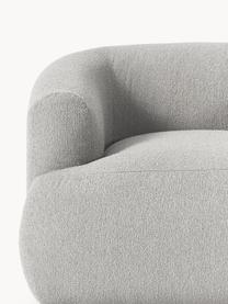 Sillón en tejido bouclé Sofia, Tapizado: tejido bouclé (100% polié, Estructura: madera de abeto, tablero , Patas: plástico Este producto es, Bouclé gris claro, An 90 x F 97 cm