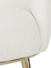 Fauteuil cocktail Kylie, Tissu blanc crème