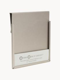 Grosse Etikettenhalter-Clips Label, 4 Stück, Metall, beschichtet, Silberfarben, B 7 x H 7 cm
